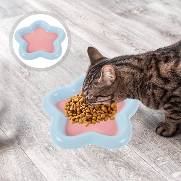 UPGRATOR Plato Cerámico Para Y Perros Pequeños Con Ancho Y Estable Para Alimentación Cómoda