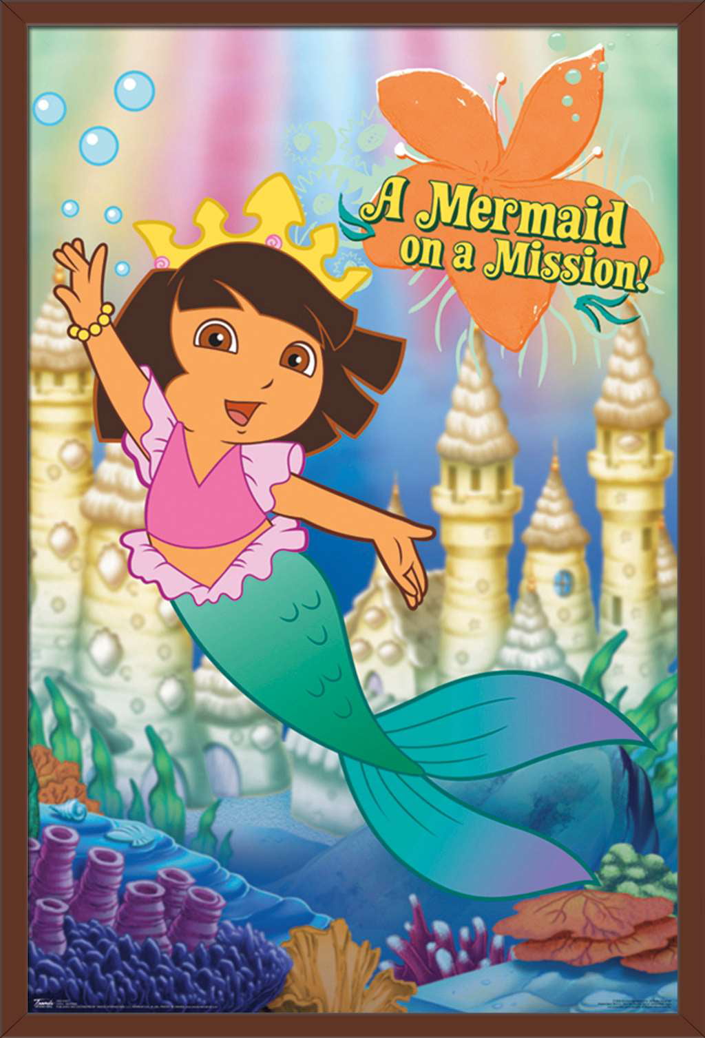Nickelodeon Dora The Explorer - Mermaid Wall Poster, 22.375