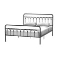 thumbnail image 6 of Euroco Metal Queen Size Platform Bed with Headboard and Footboard, Antique Brown, 6 of 7