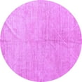 thumbnail image 1 of Ahgly Company Indoor Round Abstract Purple Modern Area Rugs, 8' Round, 1 of 4