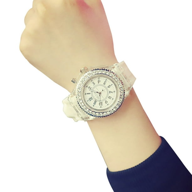 Watch for Women Geneva LED Backlight Sport Waterproof Quartz Wrist