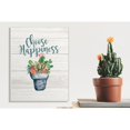 thumbnail image 2 of The Stupell Home Decor Collection Choose Happiness Cactus Wall Art, 2 of 6