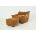 thumbnail image 3 of Jopath Bean Bag Chair with Footstool, Oversized Comfy Beanbag Living Room Lazy Sofa, Floor Sofa for Gaming Reading Living Room Bedroom Brown, 3 of 9