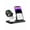 Black·, variant on 3 in 1 Wireless Charger Stand for iPhone 14-6, Apple Watch Ultra/SE/10-2, AirPods 4/3