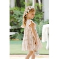 thumbnail image 3 of Vestido YOUNGER TREE para niños pequeños, bohemio, lino, volantes, caqui y floral, 18-24 m, 3 of 7