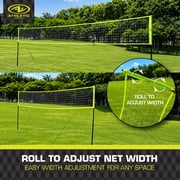 Athletic Works Outdoor Volleyball and Net Set with Ball and Pump