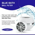 thumbnail image 2 of Crystal Quest Bath Ball & Replacement Filter Cartridge Bundle - Water Filter System-Reduce Contaminants for Softer &Smoother Skin-Effortless & Quick Installation| Bundle and Save (White), 2 of 6