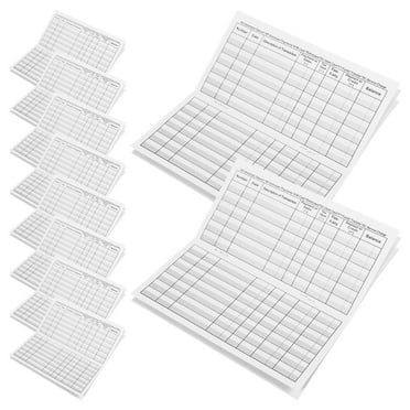 Transaction Record Register Paper Checkbook, White 10 Books