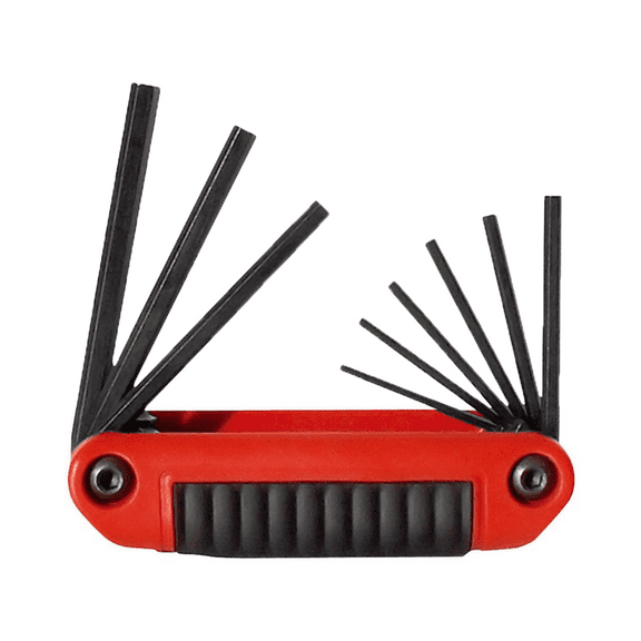 Folding Hex Key Set,9 Pieces 25911