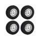 thumbnail image 5 of Llanta de rueda de 55mm, neumático de goma con acoplador de contrapeso de latón para piezas de coche AXIAL SCX24 1/24 RC, 4 Uds., 5 of 10