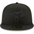 thumbnail image 2 of Men's New Era Black Toronto Blue Jays Primary Logo Basic 59FIFTY Fitted Hat, 2 of 6