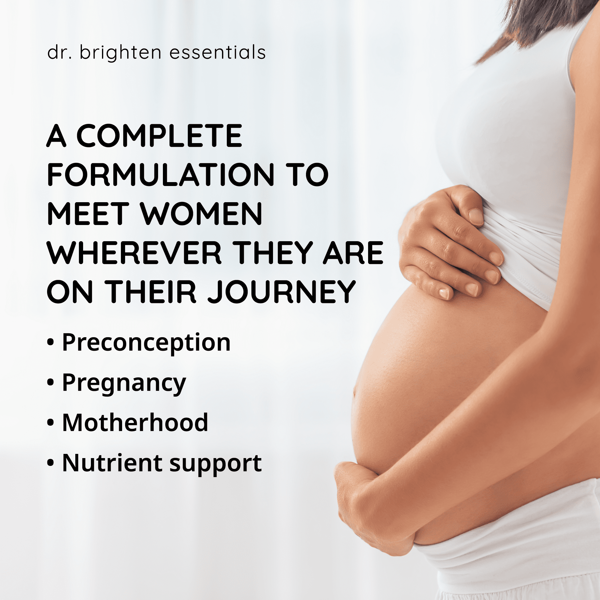 Dr. Brighten Prenatal Plus - Women’s Formulation, Active B Vitamins, Minerals, Antioxidants for Pregnant or Nursing Mothers, Non-GMO Vegan, No Gluten, No Soy - 180 Capsules