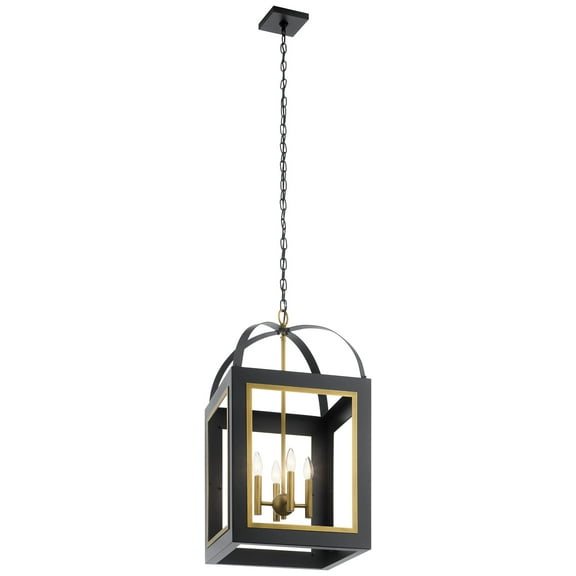 52029WH Kichler Lighting Vath - 4 light Large Foyer Pendant - 30 inches tall by 16 inches wide-White Finish    -Traditional Installation