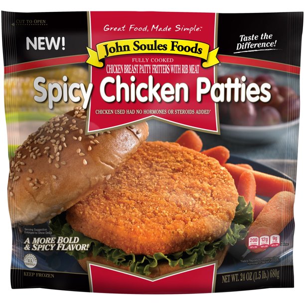 John Soules Foods Spicy Chicken Patties 24 Oz Bag Walmart Com John Soules Foods Spicy Chicken Patties 24 Oz Bag Walmart Com