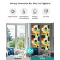 thumbnail image 4 of Window Privacy Film Green Abstract Stained Glass Window Film Decorative Sun Block Window Cover Geometric Simple Lines Vintage Art Window Clings Static Adhesive Sticker for Bathroom 17.7"x78.7", 4 of 7