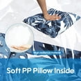 thumbnail image 3 of 18x18 Inch 2 Pack Outdoor Throw Pillows,Waterproof & Fade-Resistant Patio Cushions for Bed,Couch,Sofa and Patio Furniture-Soft & Comfortable Decorative Pillow Covers,Antique Blue, 3 of 8
