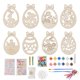 thumbnail image 1 of Kit de Manualidades de Huevos de Pascua de Madera, Etiquetas de Madera en para Recortar, Actividades de Manualidades de Primavera para Niños. I, 1 of 9