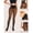 Dark Caramel, variant on Fleece Lined Thermal Tights - Dark Caramel