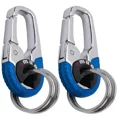 thumbnail image 1 of LLavero de acero inoxidable para hombre, hebilla de gancho, mosquetón para exteriores, herramienta de escalada, doble anillo, llavero de pesca para co, 1 of 5