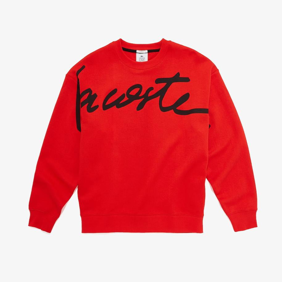 Lacoste Men's L!Ve Script Logo Sweatshirt Size S -