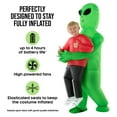 thumbnail image 2 of Morph Red Abductee Alien Pmu Inflatable Kids Costume Halloween Costume For Unisex Green One Size, 2 of 4