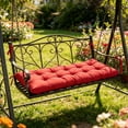 thumbnail image 1 of Coussin de Balançoire d'Extérieur Imperméable Coussin de Remplacement pour Meubles de Porche / Coussin d'Assise en Nylon pour Patio Terrasse Jardin / Coussin Résistant aux Intempéries pour Causeuse en Osier Chaise de Salle à Manger Usage Intérieur Extérieur, 1 of 6