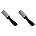 thumbnail image 1 of Vogacara Lima para pies Eliminación de piel muerta de acero inoxidable Mango de plástico antideslizante Raspador Profesional Lavable Pedicura Cuidado de Negro 2piezas Vogacara CBP018469, 1 of 6