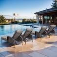 thumbnail image 4 of POCASSY Outdoor Wicker All Weather Chaise Reclining Lounges with Cushions (Set of 4), 4 of 8