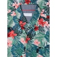 thumbnail image 3 of Ma Croix Mens Lightweight Hawaiian Tropical Print Button Down Shirt, 3 of 7