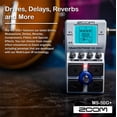 thumbnail image 2 of Zoom MS-50G+ MultiStomp Multi-FX Guitar Pedal Bundle, 2 of 7