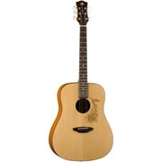 Luna Gypsy Henna Spruce Top Dreadnought Acoustic Guitar - Natural