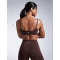 thumbnail image 2 of Sujetador deportivo CRZ YOGA Butterbreeze con cuello redondo para mujer, marrón XL, 2 of 5