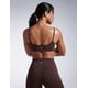 thumbnail image 2 of Sujetador deportivo CRZ YOGA Butterbreeze con cuello redondo para mujer, marrón XL, 2 of 5