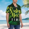 thumbnail image 2 of Lsque Tropical Summer Vibes pattern Hawaiian Shirt for Men, Unisex Summer Beach Casual Short Sleeve Button Down Shirts-X-Large, 2 of 9