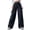 Black, variant on Cargo Pants Women High Drawstring Elastic Waisted Athletic Trackpants Casual Wide Leg Outdoor Hiking Pants