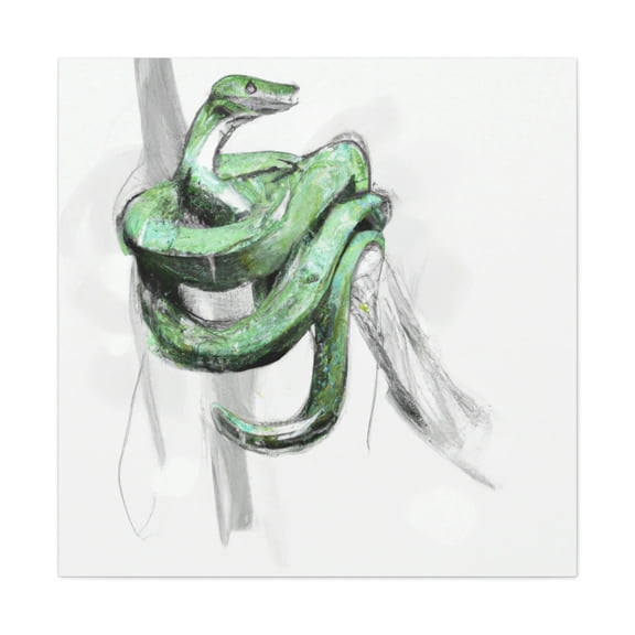 Green Tree Python Dream - Canvas