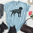 thumbnail image 2 of Black Lab Mama T-shirt, Unisex Women's Shirt, Labrador Retriever, Black Lab Owner, Best Dog Mama Gift, Heather Light Blue, XX-Large, 2 of 6