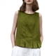thumbnail image 1 of Blusas Sin Mangas de para Mujer, Blusas Casuales de Verano Verde L, 1 of 10