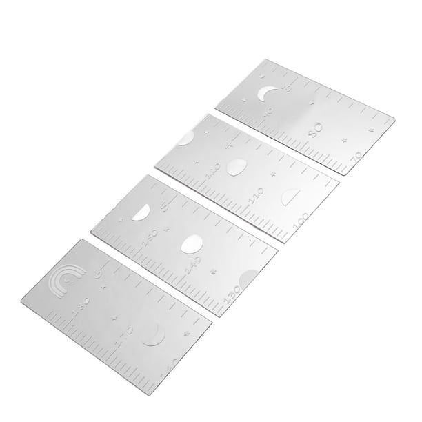 DEWIN Espejo con Tabla De Crecimiento Acrílico Multiusos Irrompible Regla De Medición De Altura Flexible Sala De Juegos Decoración De Pared Espejo para Pared para Niños, Niñas Y Niños Pequeños