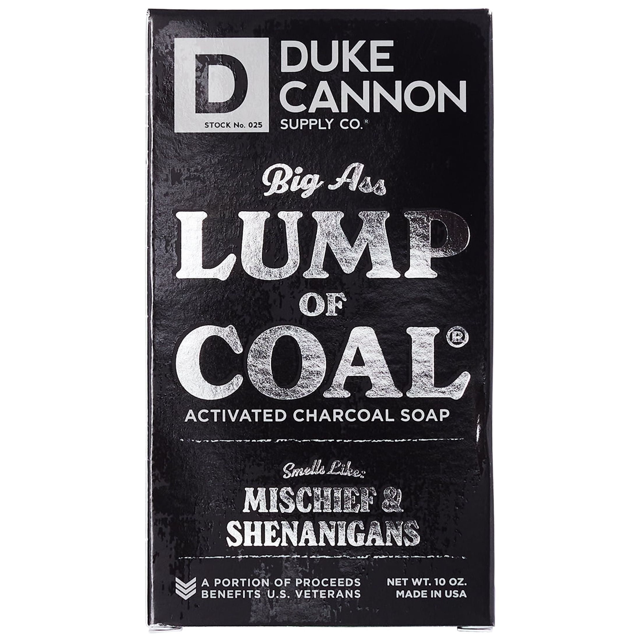 (2 pack) Duke Cannon Big Ass Lump of Coal Soap - Bergamot & Black Pepper Scent, 10 oz, 1 Bar