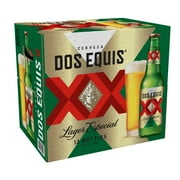 Dos Equis Mexican Lager Import Beer, College Game Day Beer, 12 Pack, 12 fl oz Bottle, 4.2% ABV