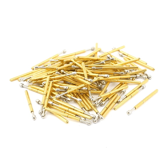 100Pcs P75-D2 1.3mm Spherical Tip 16.5mm Length Spring Testing Probes Pin