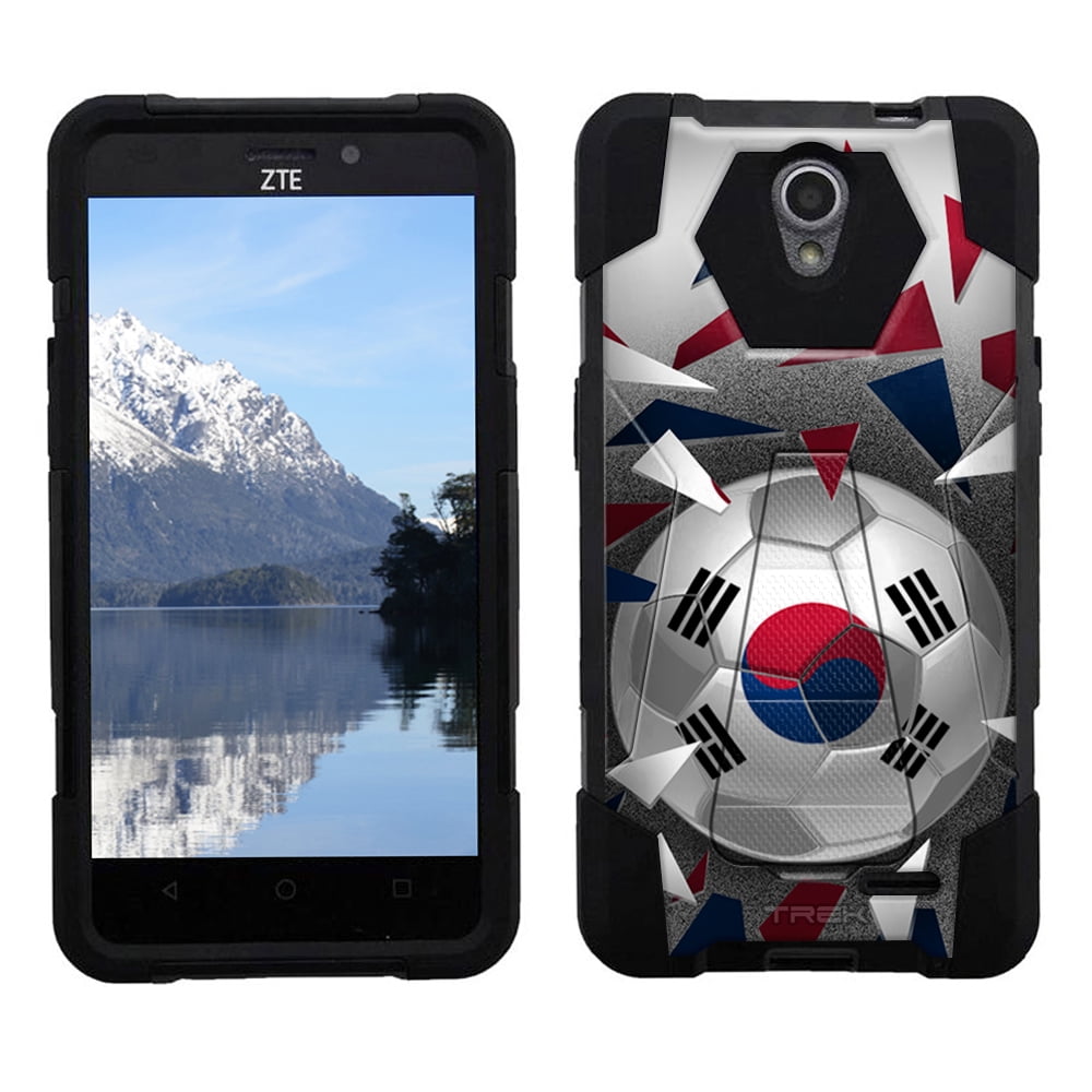 ZTE Chapel Hybrid Stand Case Soccer Ball Korea Flag by Trek Media Group