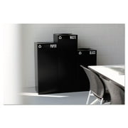 Safco® Recycling Receptacle, 42 Gallon, Black