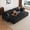 Black, variant on Plush Corduroy Sofa Ottoman, No Assembly Required, Camel