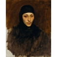 thumbnail image 2 of Sargent, John Singer 12x14 White Modern Wood Framed Museum Art Print Titled - Egyptian Woman, 2 of 4