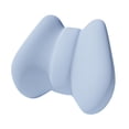 thumbnail image 4 of Cojín de respaldo suave, cómodo, ergonómico, resistente con correa, cojín para asiento de coche Azul, 4 of 9