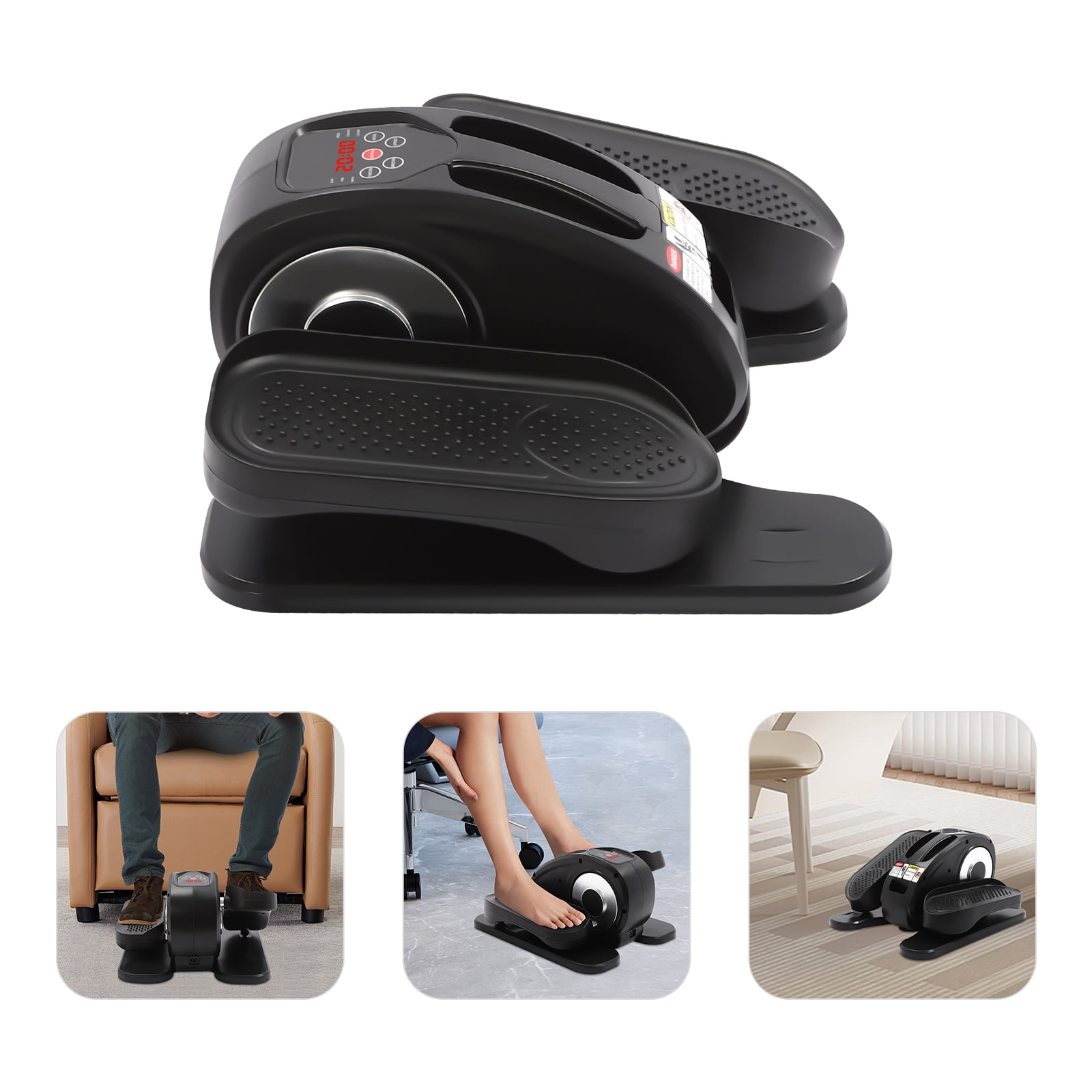 110-220V Under Desk Elliptical Machine, 2 in 1 Ellipse Leg Exerciser for Seniors Adults for Homes, Gyms