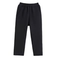 thumbnail image 6 of CAICJ98 Boy Girl Sweatpants Baggy Fleece Lined Pants High Waisted Athletic Pants for Running Winter Warm Casual Joggers Boys Girls (Black,13-14 Years), 6 of 6