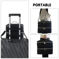 thumbnail image 3 of Bolsa de almacenamiento de de uñas de doble capa , estuche organizador de secador de uñas negro, bolsillos para cosméticos, aceite Macarena Almacenamiento de esmalte de uñas, 3 of 7